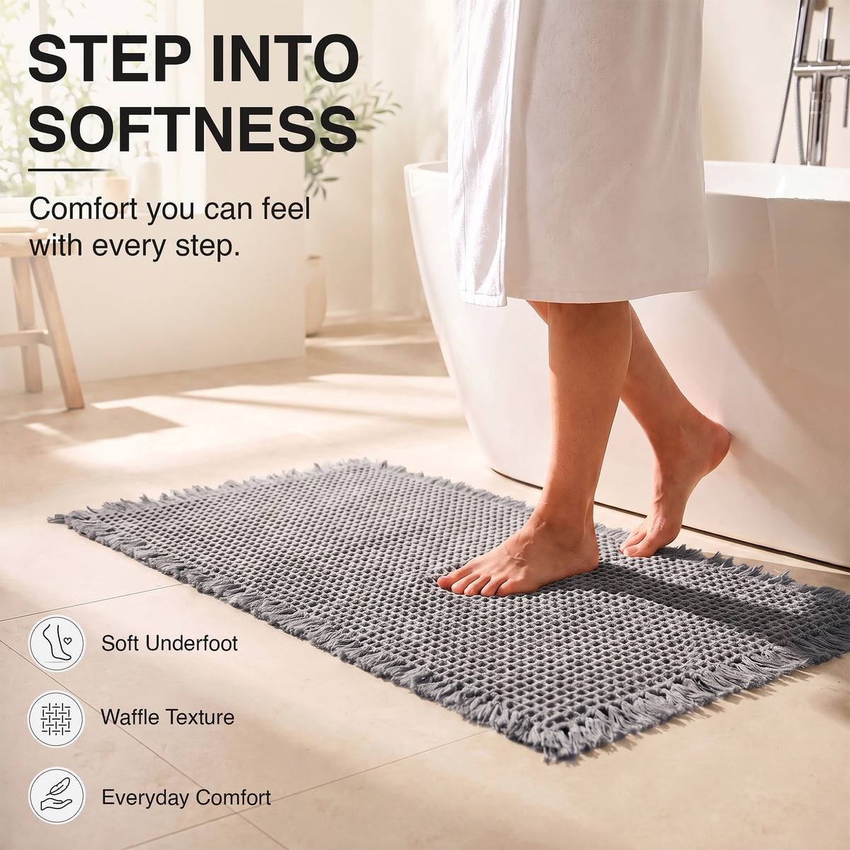 Grey Bath Mat